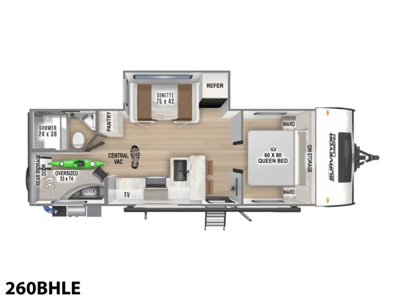 2024 Forest River Surveyor Legend 260BHLE Travel Trailer RV For Sale In Moyock, NC 10RVs